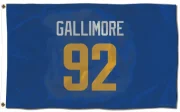 Neville Gallimore Los Angeles Rams   Royal  Flag (3 X 5) - Gold