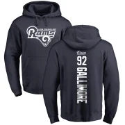 Neville Gallimore Men's Los Angeles Rams Pro Line Backer Pullover Hoodie Navy