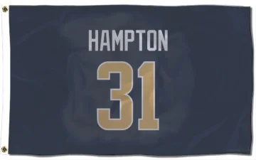 Nick Hampton Los Angeles Rams  Flag (3 X 5) - Navy