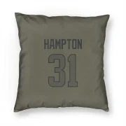 Nick Hampton Los Angeles Rams  Pillow Cover (18 X 18) - Olive