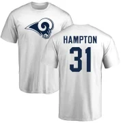 Nick Hampton Youth Los Angeles Rams Logo T-Shirt - White