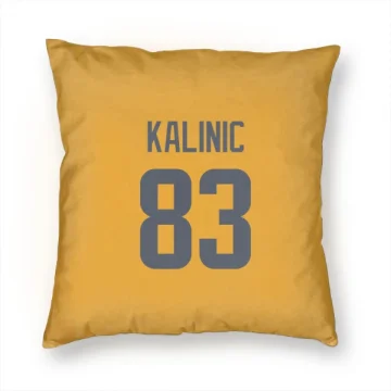 Nikola Kalinic Los Angeles Rams  Pillow Cover (18 X 18) - Gold