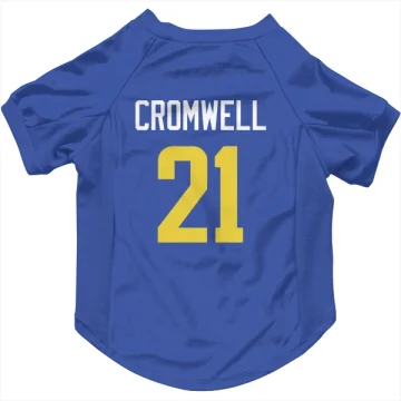 Nolan Cromwell Los Angeles Rams  Dog & Cat Pet Jersey - Royal