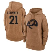 Nolan Cromwell Women's Los Angeles Rams 2023 Salute To Service Pullover Hoodie Brown