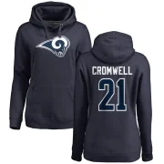 Nolan Cromwell Women's Los Angeles Rams Pro Line Logo Pullover Hoodie Navy