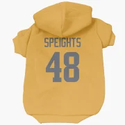 Omar Speights Los Angeles Rams  Dog & Cat Pet Hoodie - Gold