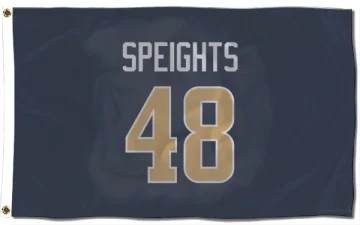 Omar Speights Los Angeles Rams  Flag (3 X 5) - Navy