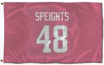 Omar Speights Los Angeles Rams  Flag (3 X 5) - Pink