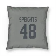 Omar Speights Los Angeles Rams  Pillow Cover (18 X 18) - Gray