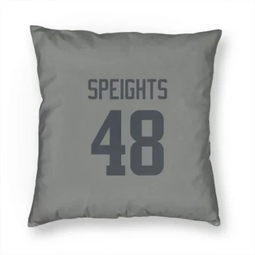 Omar Speights Los Angeles Rams  Pillow Cover (18 X 18) - Gray