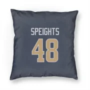 Omar Speights Los Angeles Rams  Pillow Cover (18 X 18) - Navy