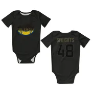 Omar Speights Los Angeles Rams  Service Infant & Newborn Bodysuit - Black