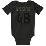 Omar Speights Los Angeles Rams  Service Infant & Newborn Bodysuit - Black