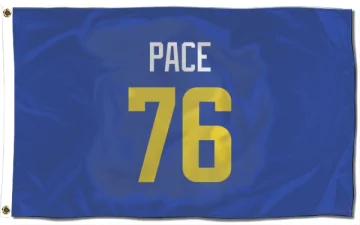 Orlando Pace Los Angeles Rams  Flag (3 X 5) - Royal