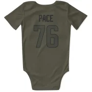 Orlando Pace Los Angeles Rams  Infant & Newborn Bodysuit  - Olive