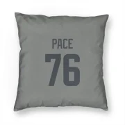 Orlando Pace Los Angeles Rams  Pillow Cover (18 X 18) - Gray