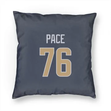 Orlando Pace Los Angeles Rams  Pillow Cover (18 X 18) - Navy