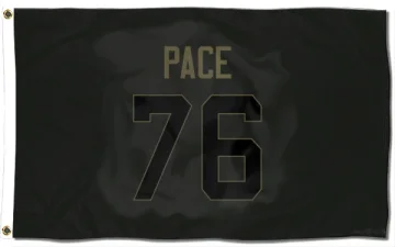 Orlando Pace Los Angeles Rams  Service Flag (3 X 5) - Black