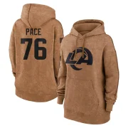 Orlando Pace Women's Los Angeles Rams 2023 Salute To Service Pullover Hoodie Brown