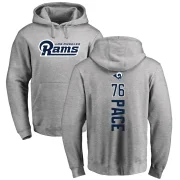 Orlando Pace Youth Los Angeles Rams Pro Line Ash Backer Pullover Hoodie