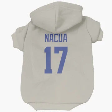 Puka Nacua Los Angeles Rams   Bone Dog & Cat Pet Hoodie