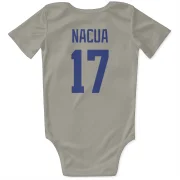 Puka Nacua Los Angeles Rams   Bone Infant & Newborn Bodysuit