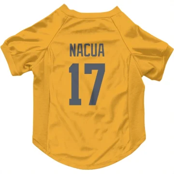 Puka Nacua Los Angeles Rams  Dog & Cat Pet Jersey - Gold