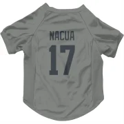 Puka Nacua Los Angeles Rams  Dog & Cat Pet Jersey - Gray