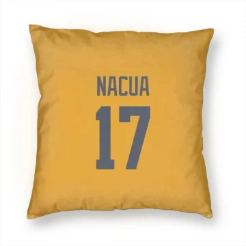 Puka Nacua Los Angeles Rams  Pillow Cover (18 X 18) - Gold