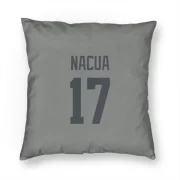 Puka Nacua Los Angeles Rams  Pillow Cover (18 X 18) - Gray