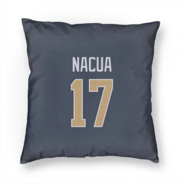 Puka Nacua Los Angeles Rams  Pillow Cover (18 X 18) - Navy