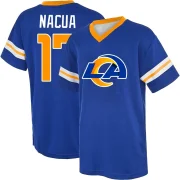 Puka Nacua Men's Los Angeles Rams Game Day V-Neck T-Shirt Royal