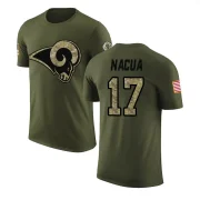 Puka Nacua Men's Los Angeles Rams Salute to Service T-Shirt Olive