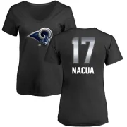 Puka Nacua Women's Los Angeles Rams Midnight Mascot T-Shirt - Black