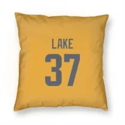 Quentin Lake Los Angeles Rams  Pillow Cover (18 X 18) - Gold