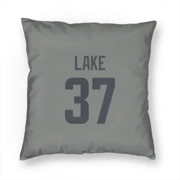 Quentin Lake Los Angeles Rams  Pillow Cover (18 X 18) - Gray