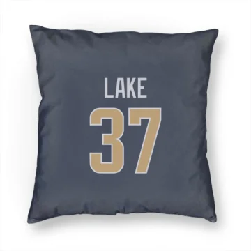 Quentin Lake Los Angeles Rams  Pillow Cover (18 X 18) - Navy