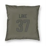 Quentin Lake Los Angeles Rams  Pillow Cover (18 X 18) - Olive