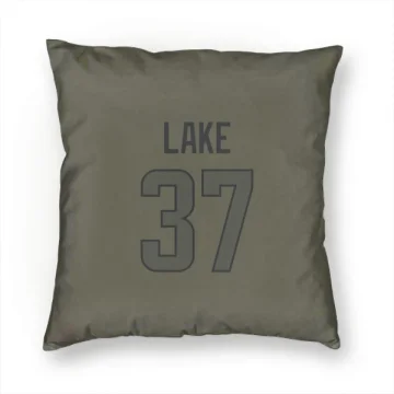 Quentin Lake Los Angeles Rams  Pillow Cover (18 X 18) - Olive