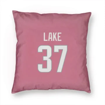 Quentin Lake Los Angeles Rams  Pillow Cover (18 X 18) - Pink