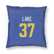 Quentin Lake Los Angeles Rams  Pillow Cover (18 X 18) - Royal