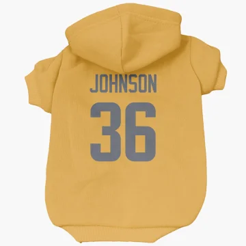 Quindell Johnson Los Angeles Rams  Dog & Cat Pet Hoodie - Gold