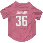 Quindell Johnson Los Angeles Rams  Dog & Cat Pet Jersey - Pink