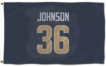 Quindell Johnson Los Angeles Rams  Flag (3 X 5) - Navy