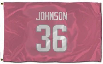 Quindell Johnson Los Angeles Rams  Flag (3 X 5) - Pink