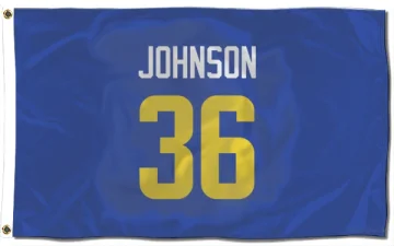 Quindell Johnson Los Angeles Rams  Flag (3 X 5) - Royal