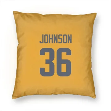 Quindell Johnson Los Angeles Rams  Pillow Cover (18 X 18) - Gold