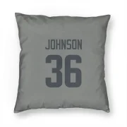 Quindell Johnson Los Angeles Rams  Pillow Cover (18 X 18) - Gray