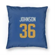 Quindell Johnson Los Angeles Rams   Royal  Pillow Cover (18 X 18) - Gold