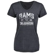 Quindell Johnson Women's Los Angeles Rams Flanker T-Shirt - Navy